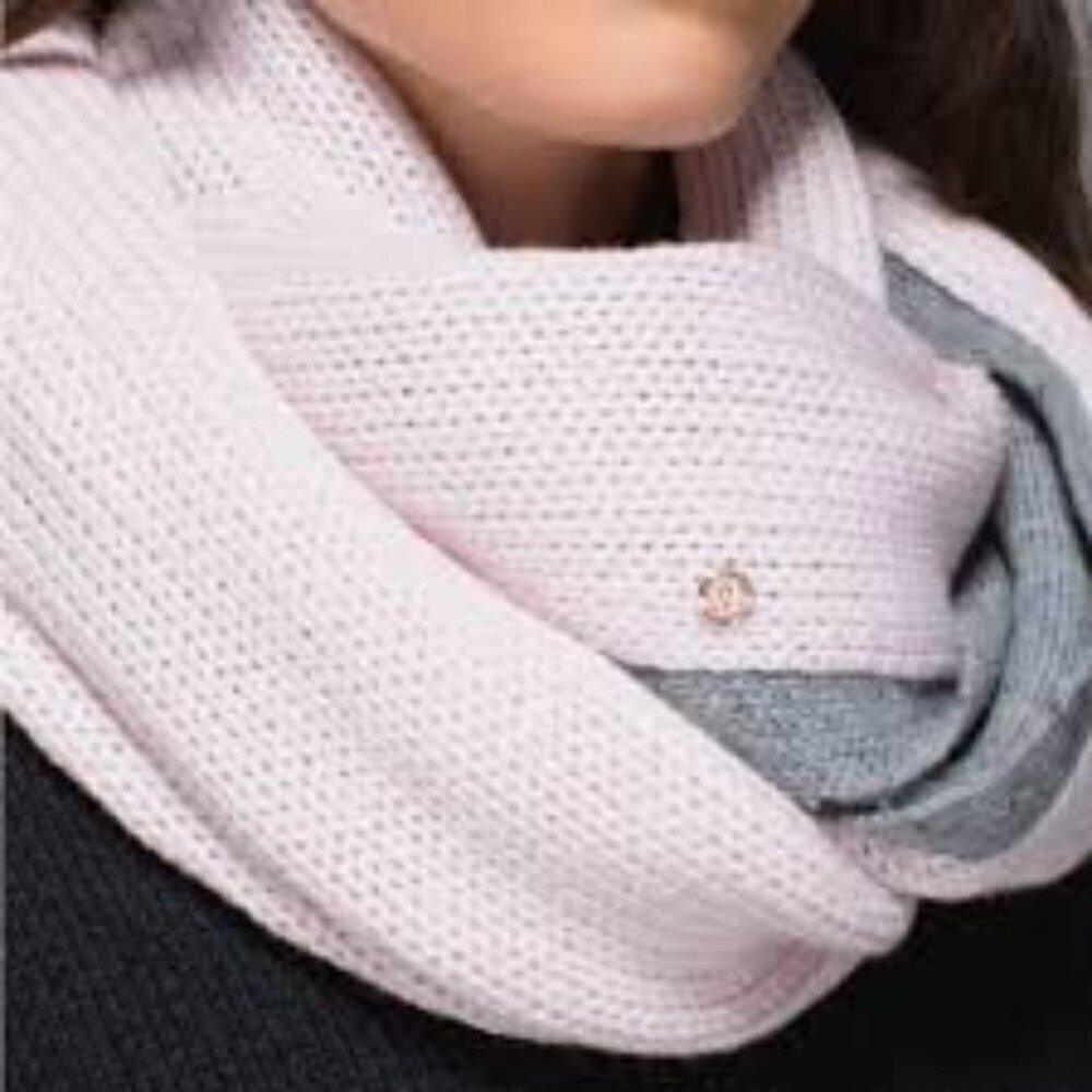 Lululemon Athletica Pink and Gray Scarf